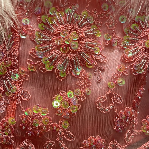 Dyspnea custom one off rare sequin and beaded crop top with puff puffs corset - Picture 3 of 11